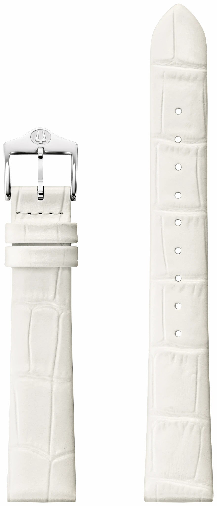 White Leather Strap - Bulova Recommended