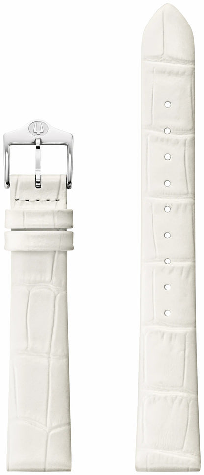White Leather Strap - Bulova Recommended