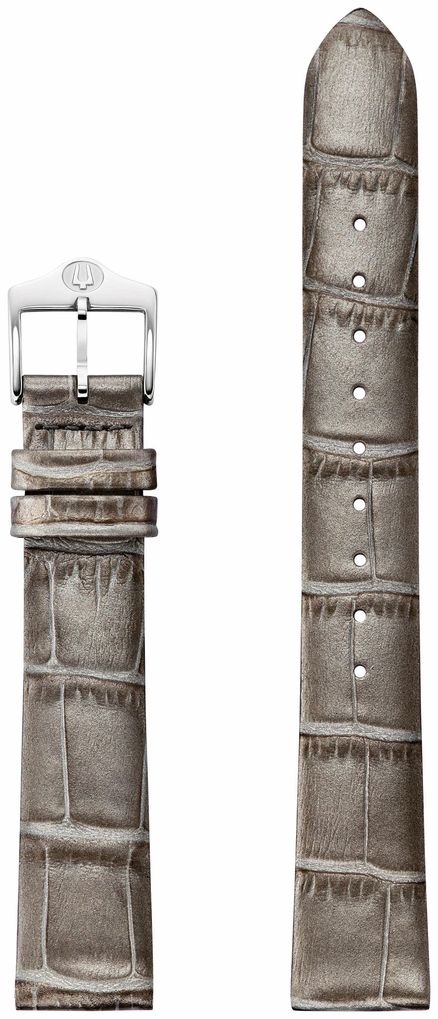 Pewter Leather Strap - Bulova Essential