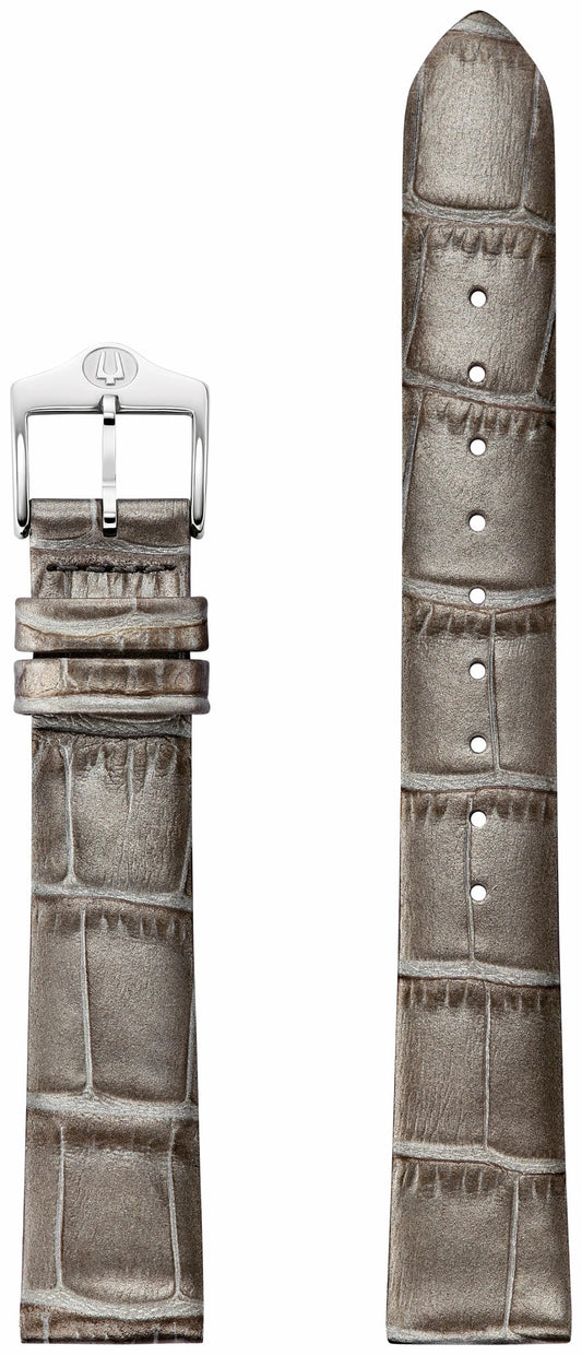 Pewter Leather Strap - Bulova Essential