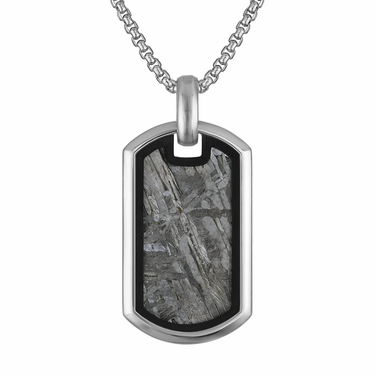 Icon Pendant Stainless Steel with Meteorite - Bulova Essential