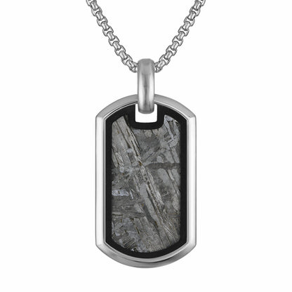 Icon Pendant Stainless Steel with Meteorite - Bulova Essential