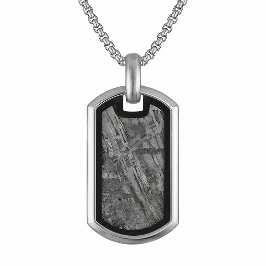 Icon Pendant Stainless Steel with Meteorite - Bulova Essential