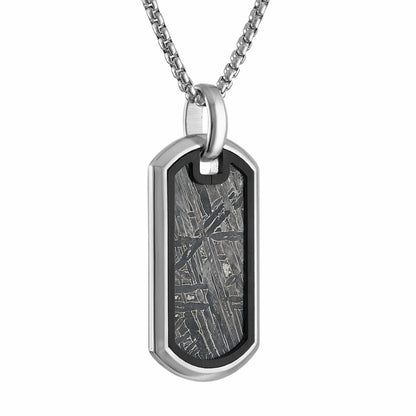 Icon Pendant Stainless Steel with Meteorite - Bulova Essential