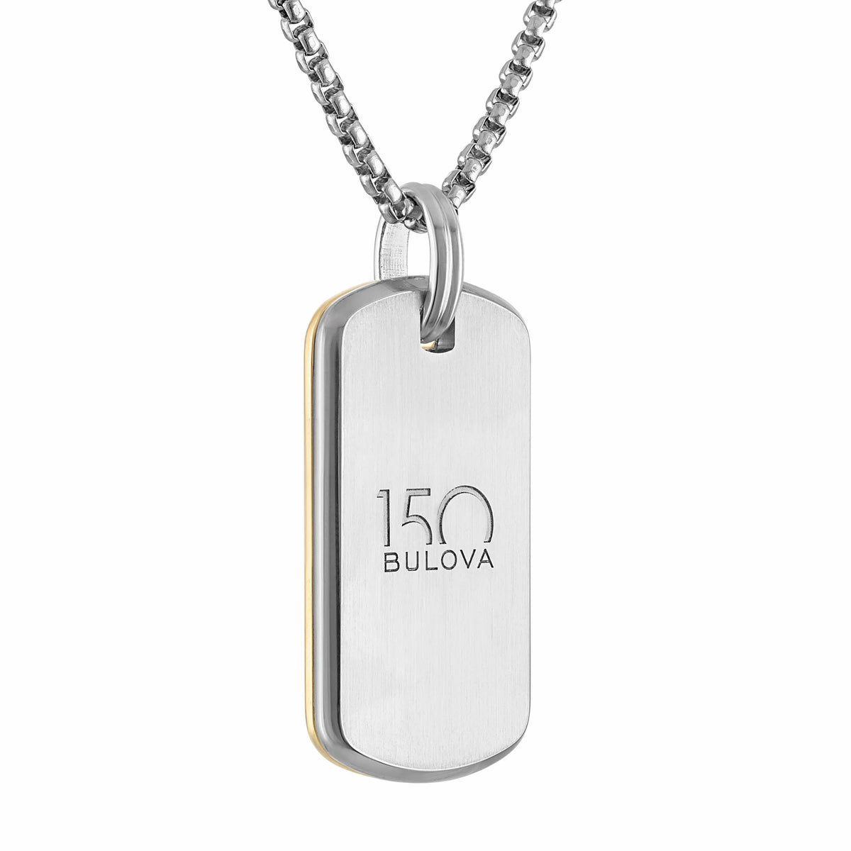 150th Flag Pendant Stainless Steel - Bulova Best Seller